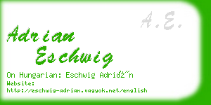 adrian eschwig business card